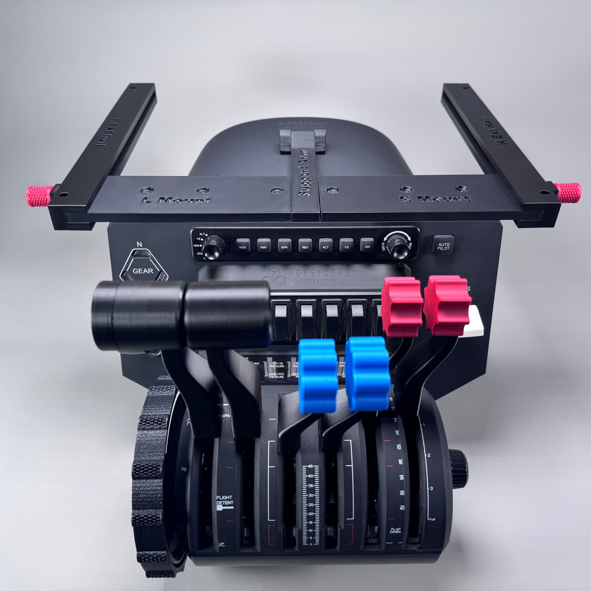 YourFlightSim, Honeycomb Stowaway Mount, front