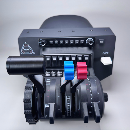YourFlightSim, Honeycomb Single Engine Throttle Set, Bonanza G36, front view