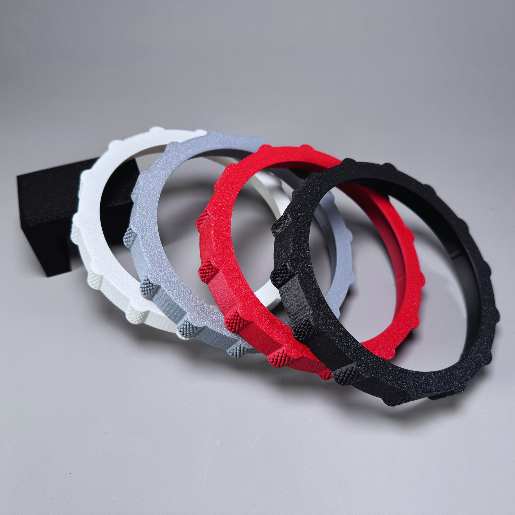 YourFlightSim, Honeycomb Trim Wheel Covers, front view scattered