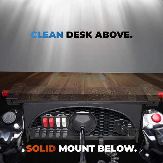 yourflightsim honeycomb under desk mount