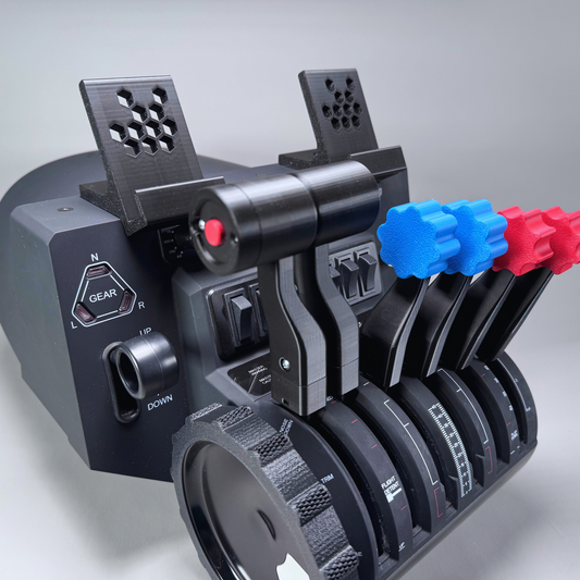 YourFlightSim, Honeycomb Bravo Alpha iPad iPhone Mount, front close