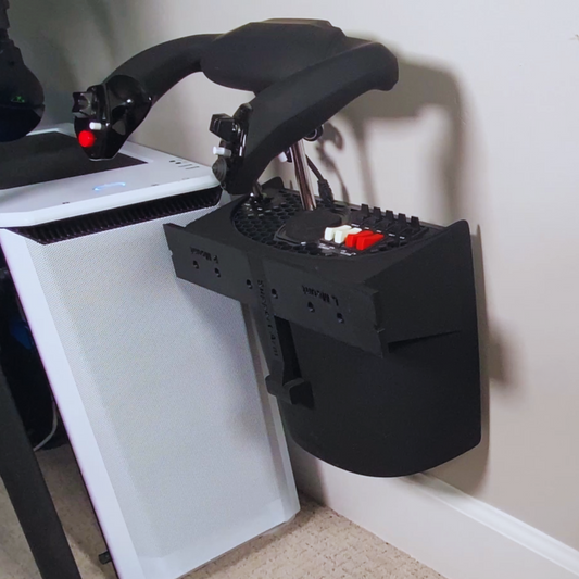 YourFlightSim Honeycomb Alpha Wall Mount, wall setup