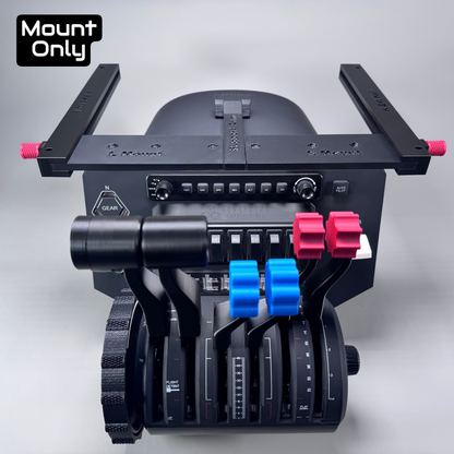 Honeycomb Sliding No-Bracket Under Desk Mount for the Bravo Throttle Quadrant / The Stowaway Mount