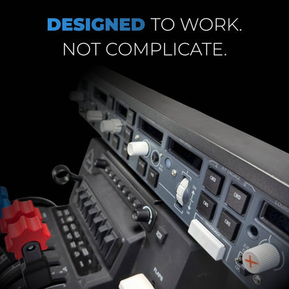 WinCtrl FCU & EFIS Mount for Honeycomb Alpha & Bravo | Airbus FCU + Boeing MCP Autopilot Panel Mount