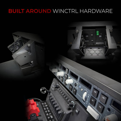 WinCtrl FCU & EFIS Mount for Honeycomb Alpha & Bravo | Airbus FCU + Boeing MCP Autopilot Panel Mount