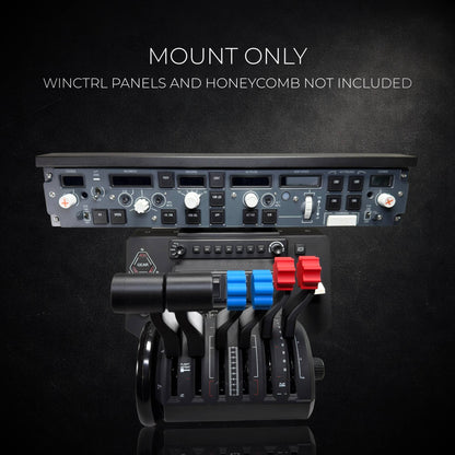 WinCtrl FCU & EFIS Mount for Honeycomb Alpha & Bravo | Airbus FCU + Boeing MCP Autopilot Panel Mount
