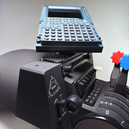 WinWing MCDU & PFP Mount for Honeycomb Alpha/Bravo | Swivel Flight Sim Panel Holder