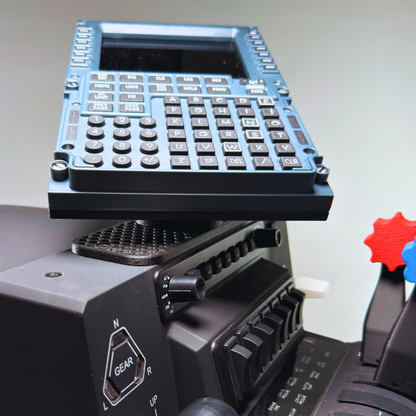 WinWing MCDU & PFP Mount for Honeycomb Alpha/Bravo | Swivel Flight Sim Panel Holder