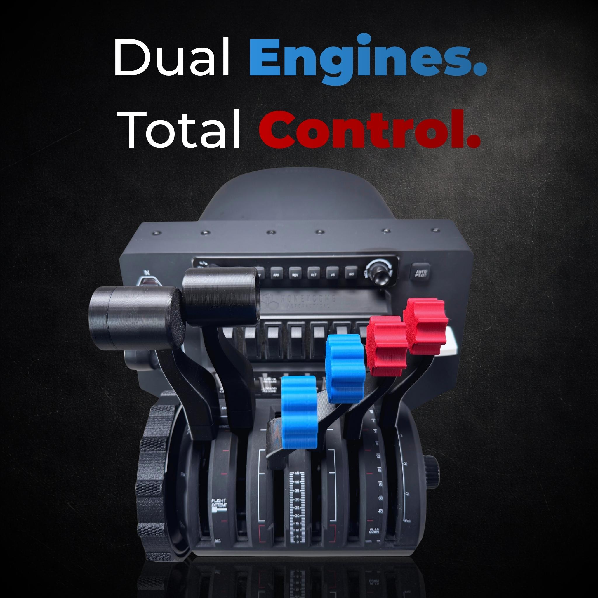 Twin Engine Throttle Set for the Honeycomb Bravo Throttle Quadrant / B ...