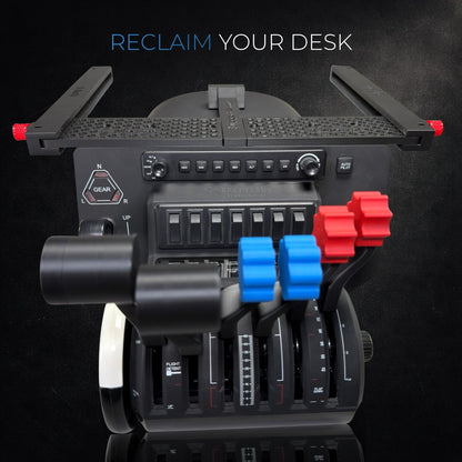 Honeycomb Bravo Under Desk Mount, Sliding Stowaway Mount, Locking Flight Sim Mount