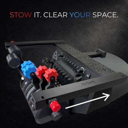 Honeycomb Bravo Under Desk Mount, Sliding Stowaway Mount, Locking Flight Sim Mount