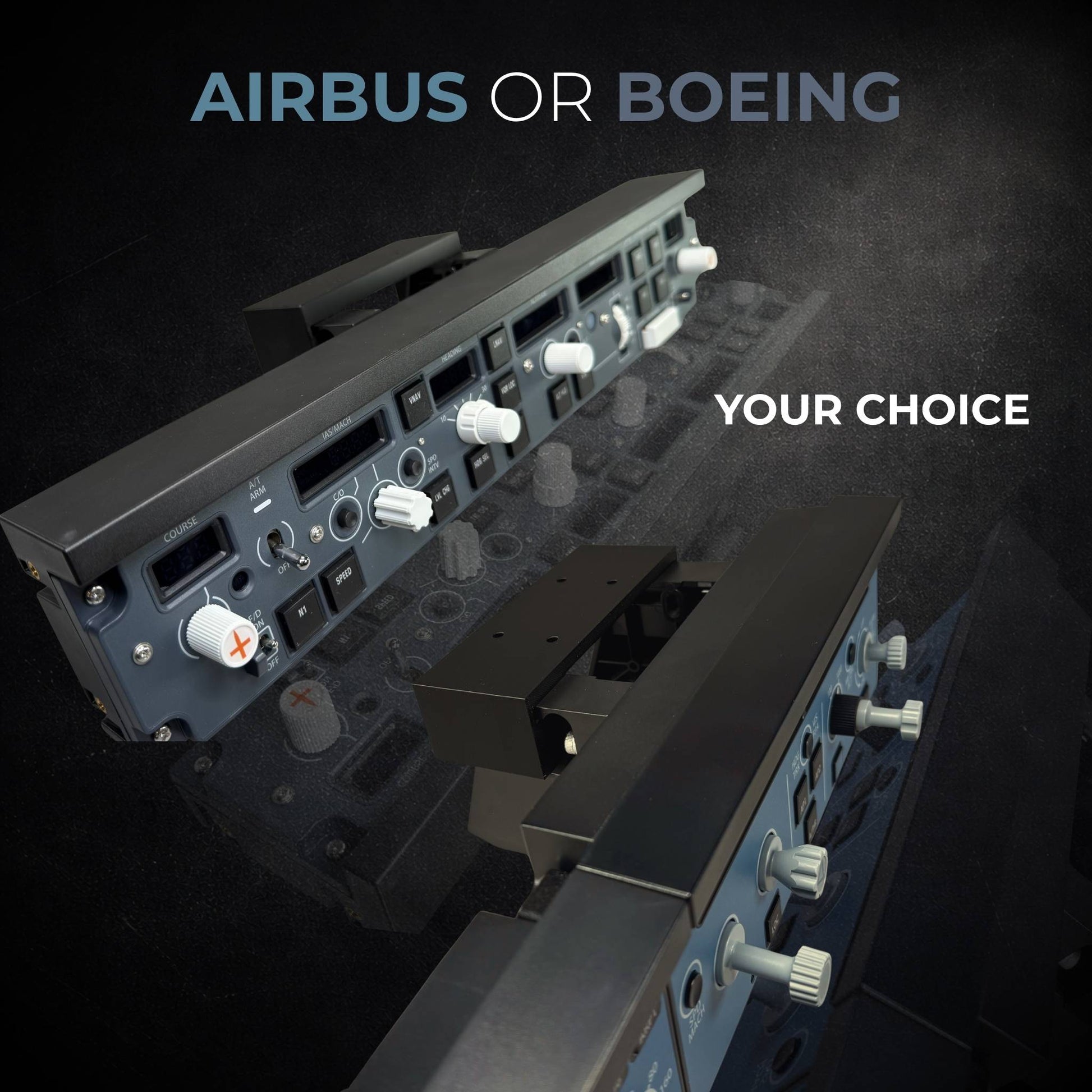 yourflightsim under desk  fcu mount 