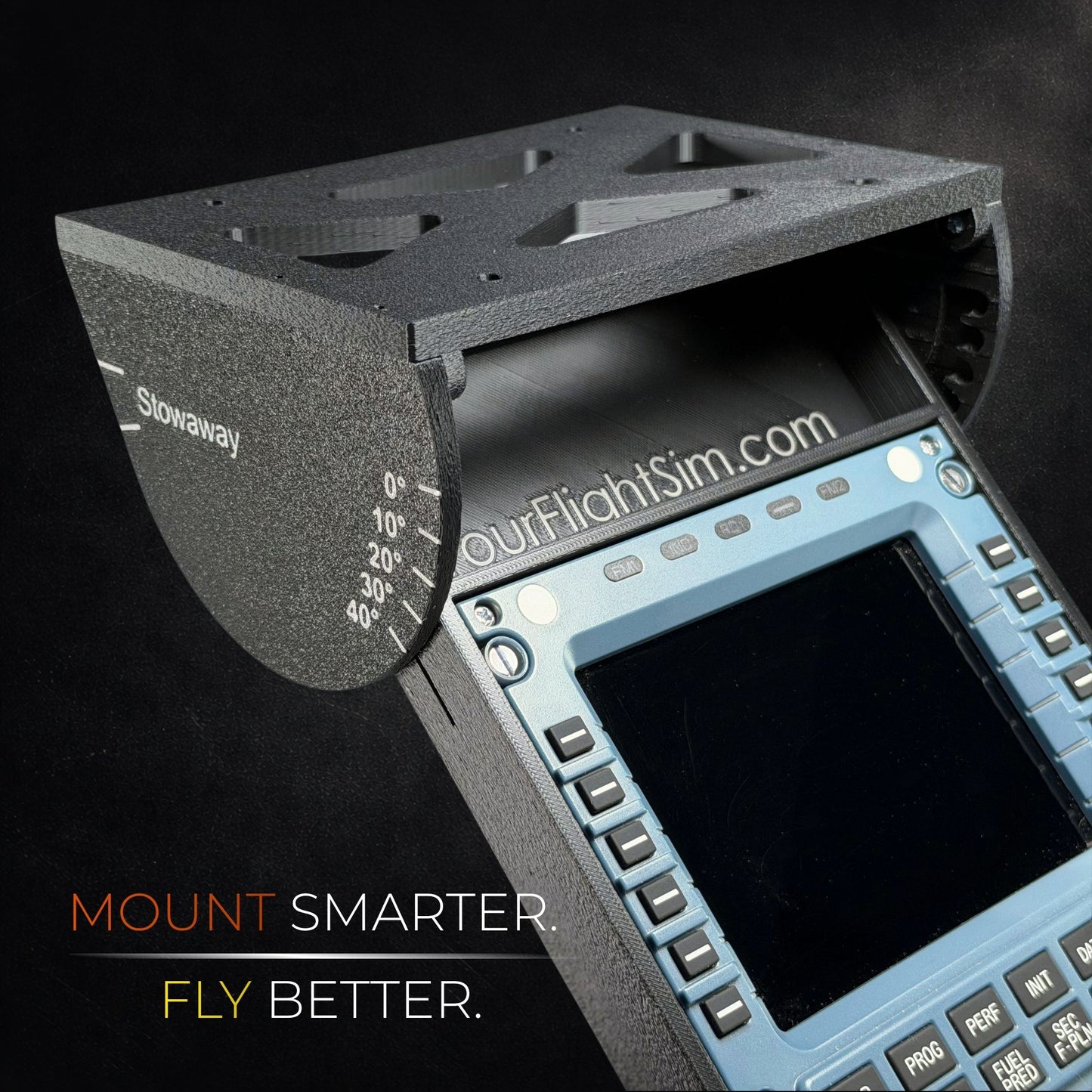 WinCtrl MCDU & PFP Stowaway Under Desk Mount