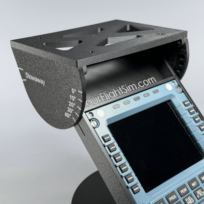 Stowaway Under Desk Mount for the WinWing MCDU & PFP | Adjustable Cockpit Desk Mount |  Flight Simulation Accessory
