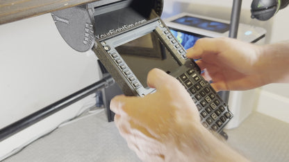 Stowaway Under Desk Mount for the WinWing MCDU & PFP | Adjustable Cockpit Desk Mount |  Flight Simulation Accessory