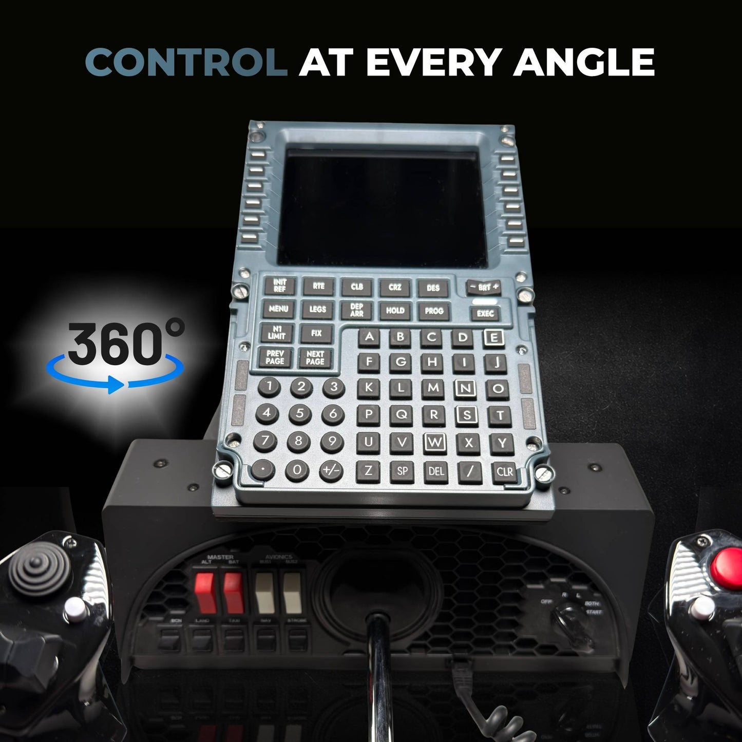 WinCtrl MCDU & PFP Swivel Mount for Honeycomb Alpha & Bravo