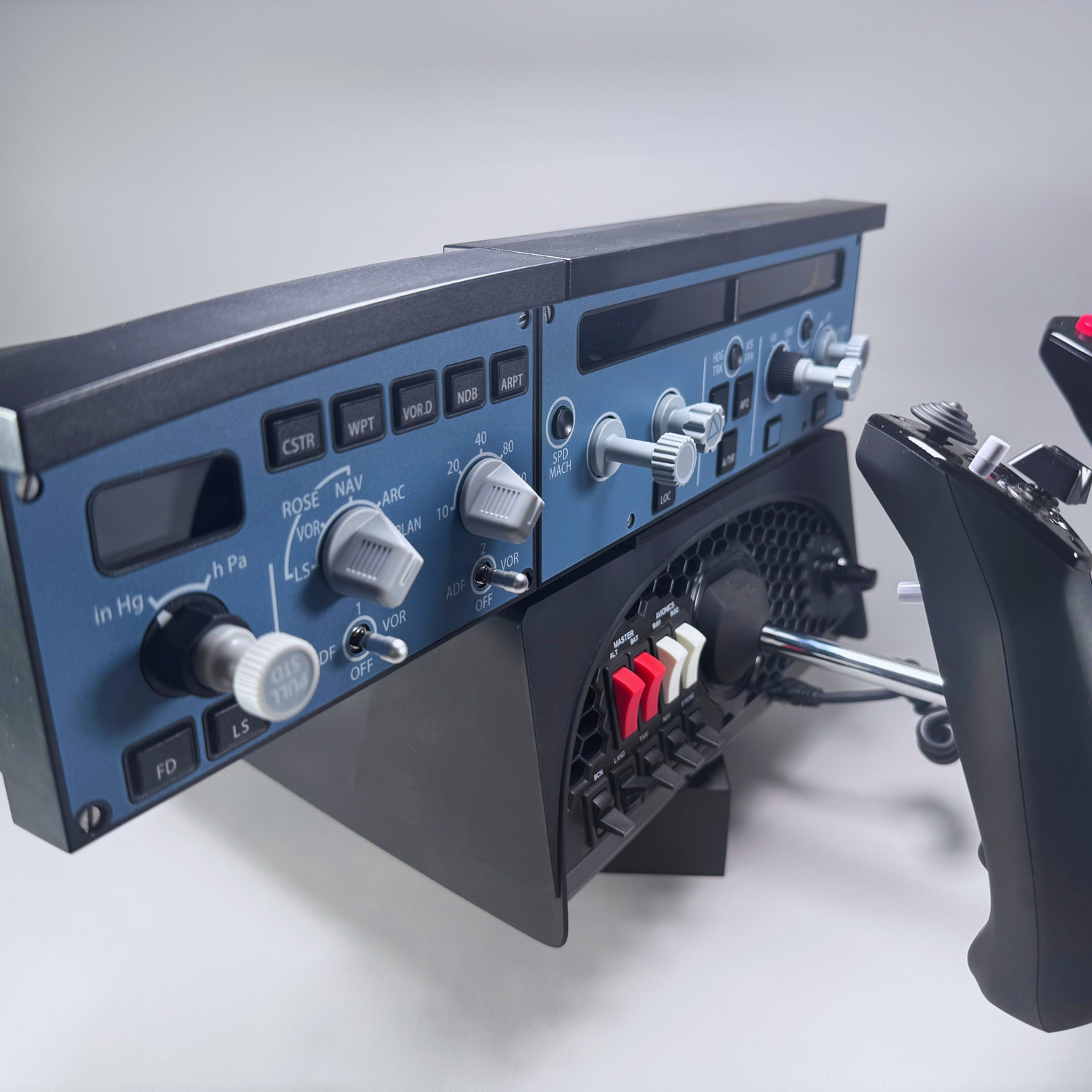 YourFlightSim, WinWing FCU Mount for Honeycomb, front left