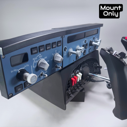 WinWing Airbus FCU EFIS and Boeing PAP Mount for Honeycomb Alpha or Bravo / Removable and Swappable / Yoke or Throttle Quadrant Mount, Flight Simulation Accessory